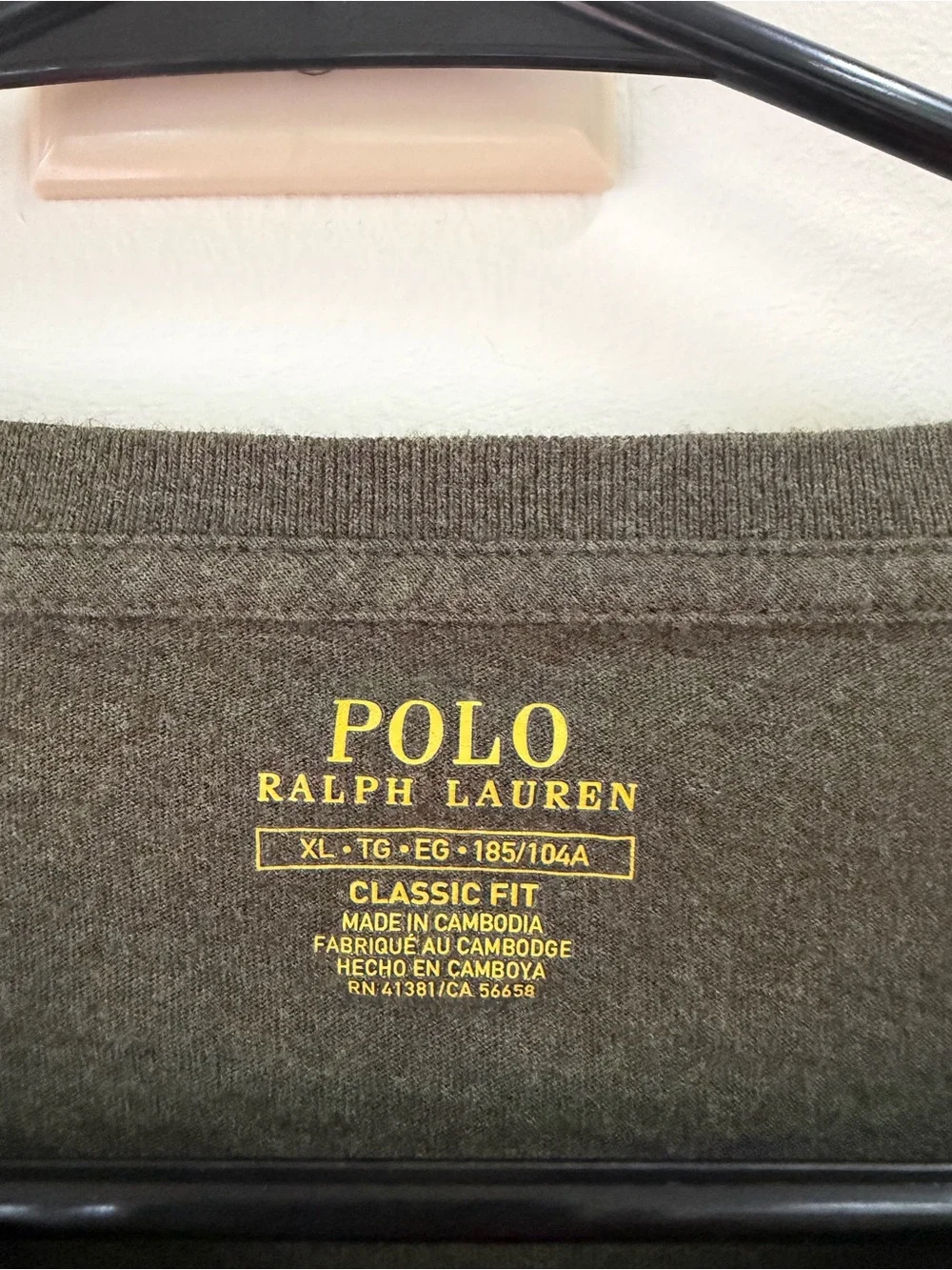 Polo by Ralph Lauren Olive Green Long-Sleeve Crew Shirt